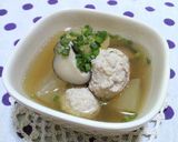 母の味*豆腐入り鶏団子と冬瓜のスープ*作り方7写真