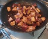 さつまいもと豚肉の甘辛炒め作り方7写真