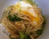 白菜と豚肉の中華あんかけ(丼)作り方8写真