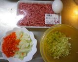 ＊簡単☆野菜たっぷり！満腹メンチカツ！＊作り方1写真