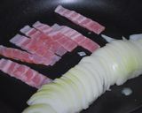 玉葱とベーコンのスパゲティ作り方2写真