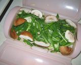 ルクエ１つで！鶏肉バーグと野菜の甘酢あん作り方1写真