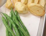 豚肉とじゃがいも、インゲンの揚げ煮作り方3写真