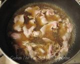 豚肉とじゃがいも、インゲンの揚げ煮作り方5写真