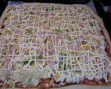 長男作のピザ★ポテトタイプと牛蒡サラダ★作り方4写真