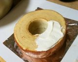 バームクーヘンで作るイチゴのケーキ作り方2写真