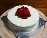 バームクーヘンで作るイチゴのケーキ作り方4写真