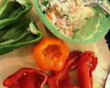 ピーマンカップのチーズポテサラ焼き作り方3写真
