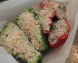 ピーマンカップのチーズポテサラ焼き作り方4写真