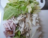 キャベツがメインのきのこのパスタ作り方1写真