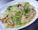 キャベツがメインのきのこのパスタ作り方6写真
