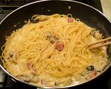 牡蠣の濃厚クリームパスタ♪作り方5写真