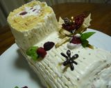 チーズロールケーキ(ブッシュドノエル風）作り方18写真