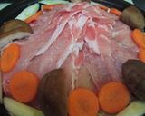 タジン鍋レシピ★豚野菜の中華蒸し鍋作り方5写真