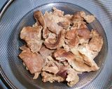 やみつきカイワレ大根とスジ肉のポン酢和え作り方3写真