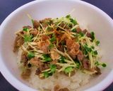 やみつきカイワレ大根とスジ肉のポン酢和え作り方7写真