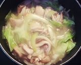 鶏皮でぷるぷる❤ぽかぽか❤もつ鍋風スープ作り方3写真