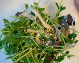 ひらたけと豆苗のナムル☆レンチンレシピ作り方3写真