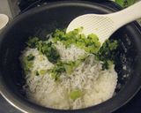 大根葉としらすのご飯作り方2写真