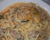 簡単！豚キムチクリームパスタinチーズ♪作り方7写真