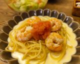 簡単！エビとタラコのミルクパスタ！作り方7写真