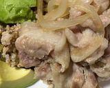 簡単　アボガド豚肉キムチプレート作り方10写真