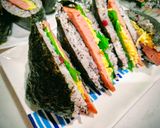 ボリューム満点☆スパムおにぎらず作り方9写真