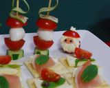 クリスマスに！　トマトのサンタ作り方4写真