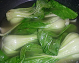 牛肉ダシダの青梗菜のとろ～りあん煮込み作り方3写真