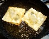 ✿ 牡蠣と粒マスタードの揚げワンタン✿作り方4写真