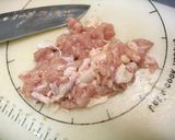 鶏モモ団子の蒸し揚げ作り方1写真
