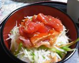 お得なハンパ刺身で簡単ユッケ丼作り方3写真