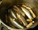 圧力鍋でいわしとごぼうの中華酢煮作り方3写真