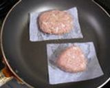 簡単☆カマンベールチーズハンバーグお弁当作り方2写真