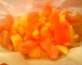 クッキングシート野菜蒸し♪作り方1写真