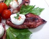 焼きヤリイカのふわっとクリームソースがけ作り方3写真