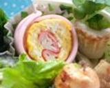 甘くない卵焼きinかにかま♪作り方6写真