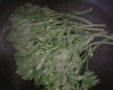 春菊のバターいため作り方1写真