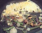 簡単!山菜たらこチャーハン♪作り方1写真