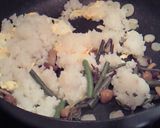 簡単!山菜たらこチャーハン♪作り方3写真