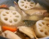 コラーゲンたっぷり♪鶏と根菜の美肌スープ作り方6写真