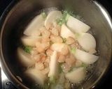 カブみぞれ煮＠エビ餡かけ作り方1写真