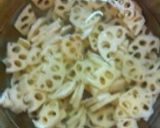 しゃっきり☆蓮根さんと豚コマ甘辛炒め作り方1写真