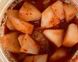梨キムチ カクテキ風 剥いて混ぜるだけ作り方1写真