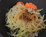 事前冷凍で味しみしみ！大根皮のきんぴら風作り方3写真
