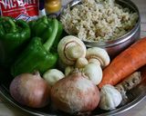 マクロビンディFried rice作り方1写真