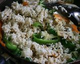 マクロビンディFried rice作り方14写真