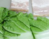 タジン鍋で♪白菜とベーコンの卵とじ作り方1写真