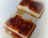 お餅の食べるラー油のせ作り方3写真