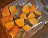 レンジでチン♪かぼちゃの胡麻和え作り方1写真